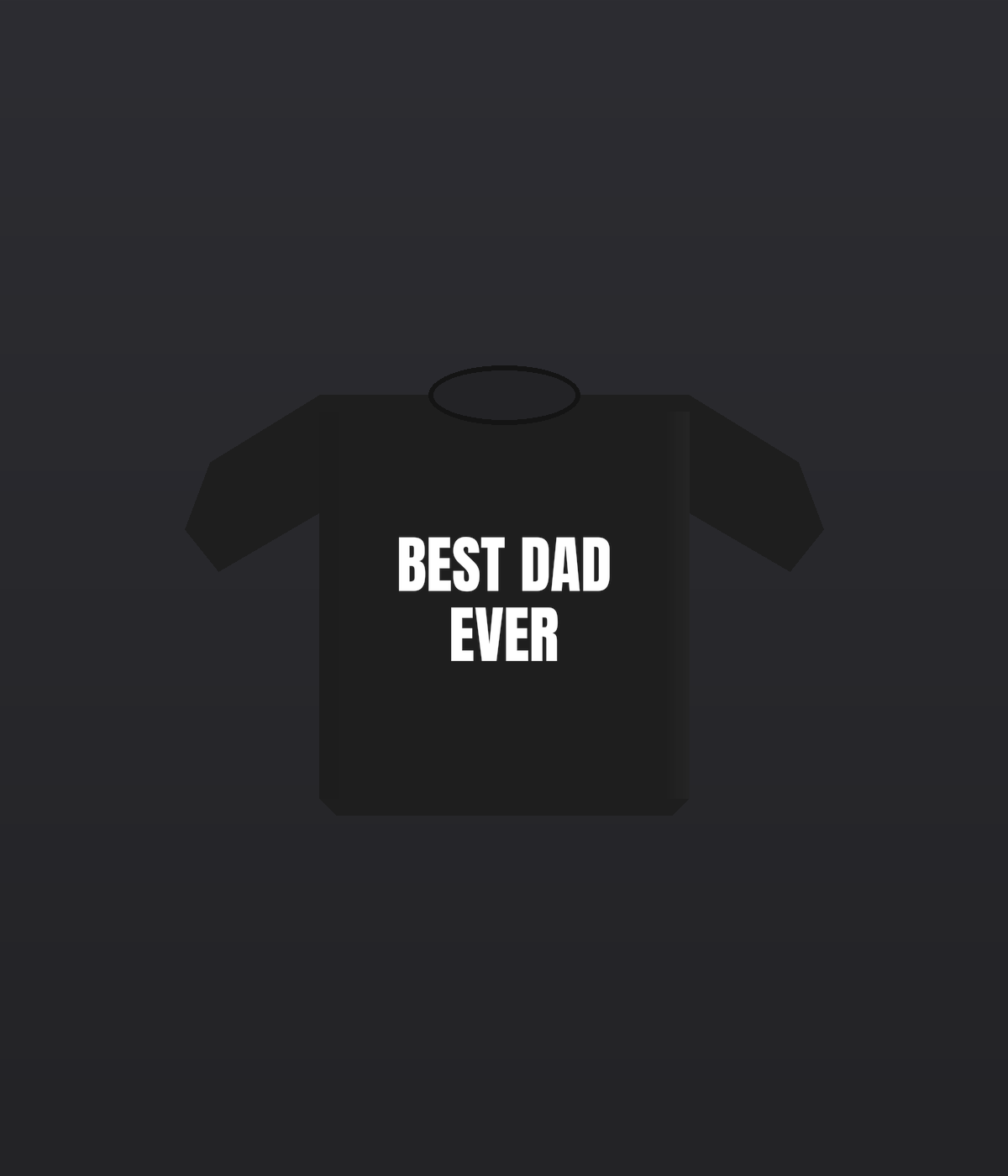 Bold design on black t-shirt variant