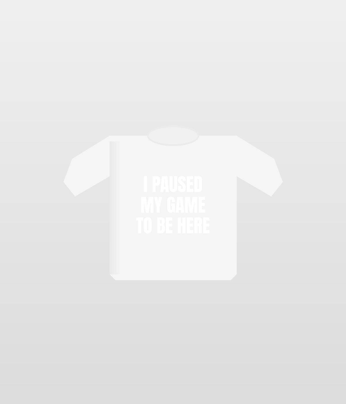 Bold design on white t-shirt