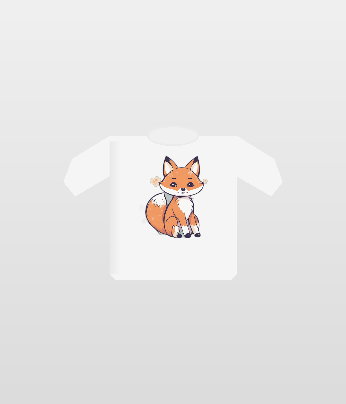 Fox programmer design on white t-shirt