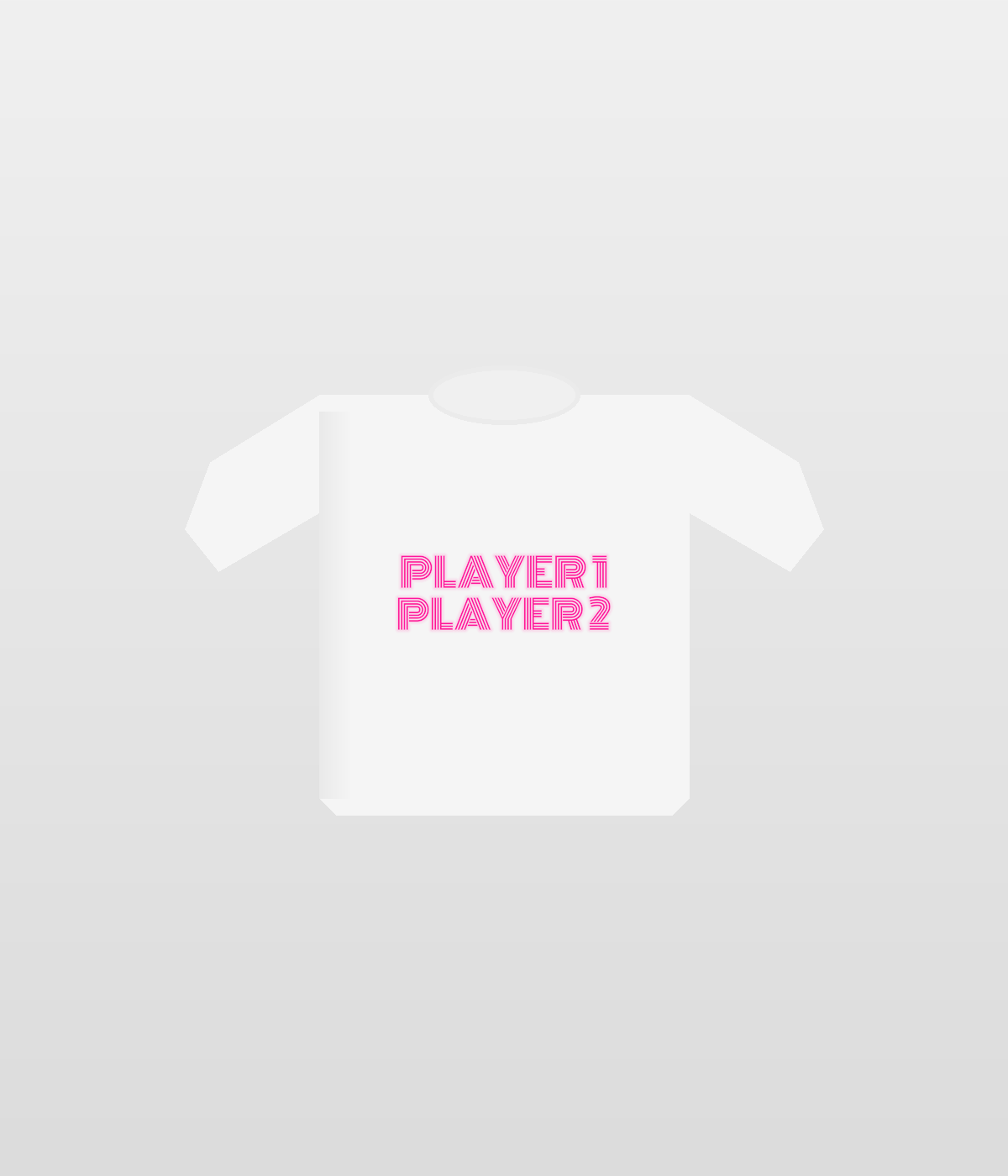 Design on white t-shirt