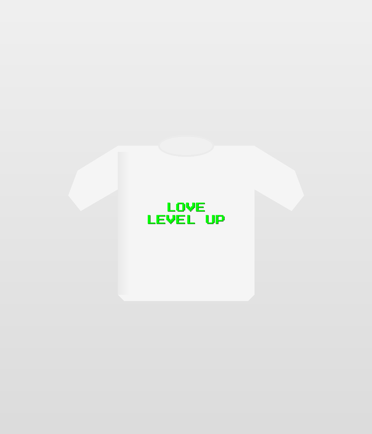 Design on white t-shirt