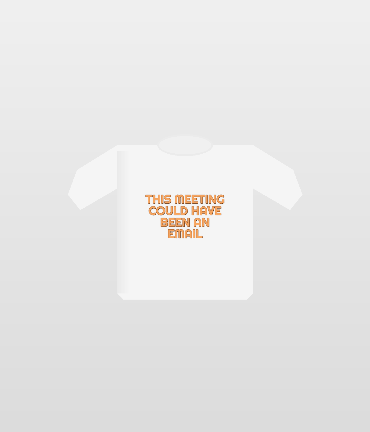 Design on white t-shirt